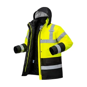 S466 Portwest Parka de alta visibilidad Contrast Traffic
